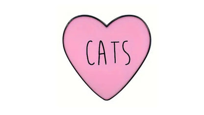 Heart Cats Enamel Pin - Novelty•ish