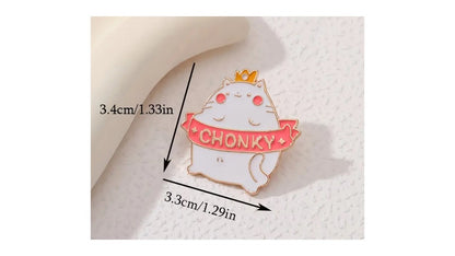 Chonky Cat Enamel Pin