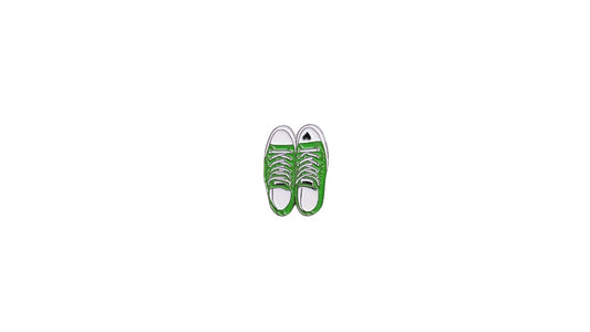Green Chucks Enamel Pin - Novelty•ish
