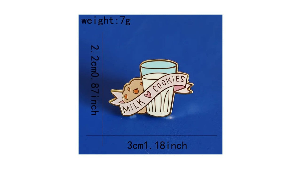 Milk n Cookies Enamel Pin - Novelty•ish