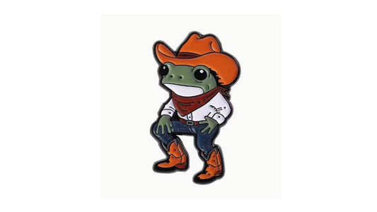 Cowboy Frog Enamel Pin