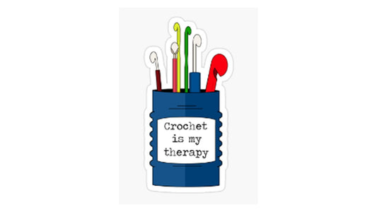 Crochet is my Therapy Sticker - Novelty•ish