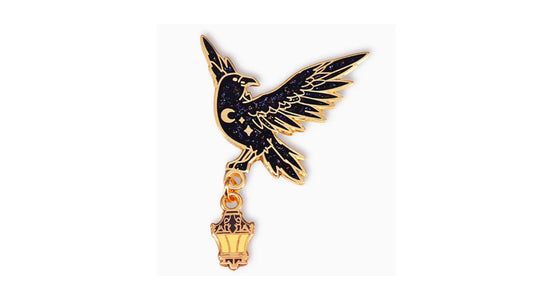 Celestial Raven Enamel Pin