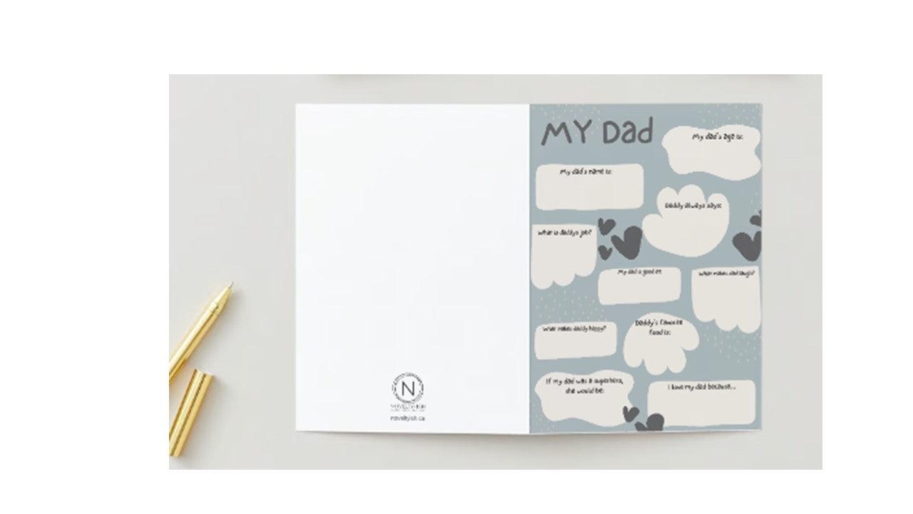 To Dad from Child Greeting Card - Novelty•ish