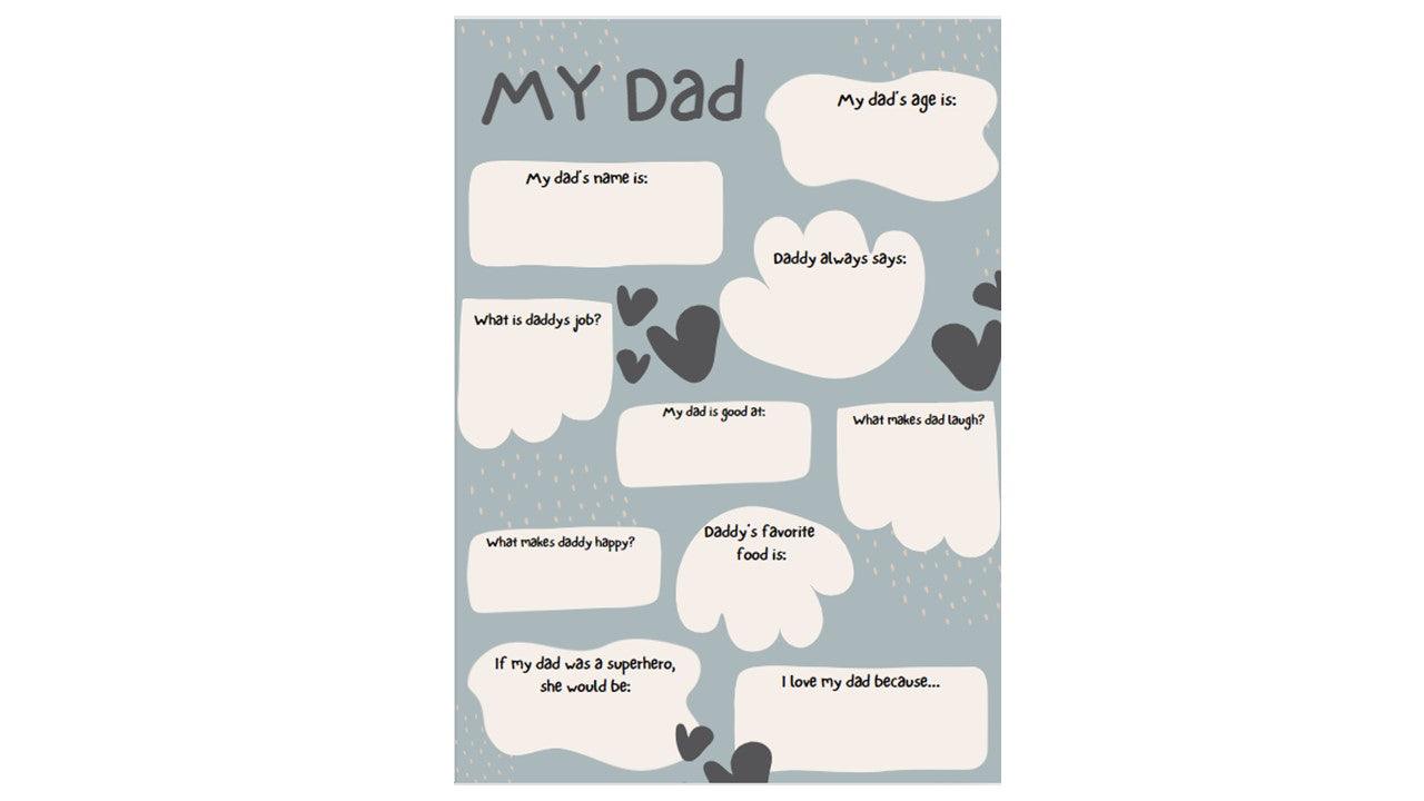 To Dad from Child Greeting Card - Novelty•ish