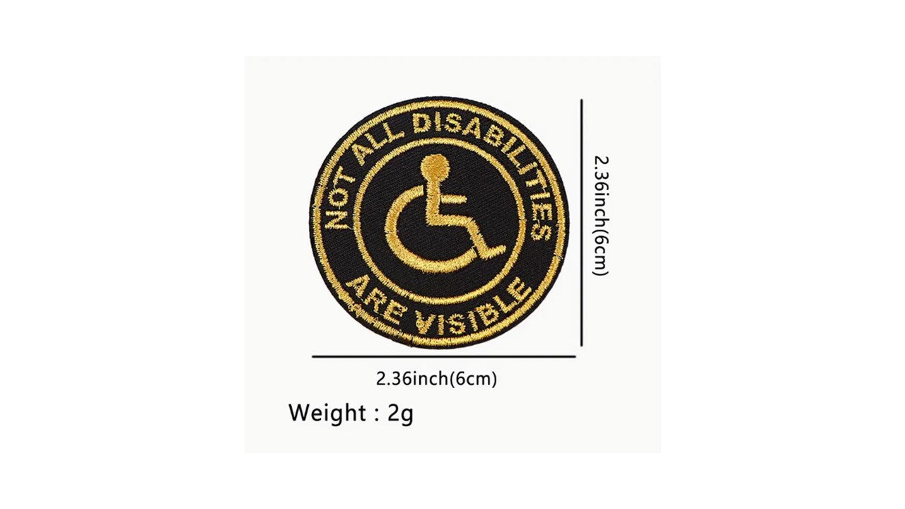 Disability Awareness Iron-On Patch