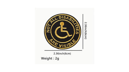 Disability Awareness Iron-On Patch