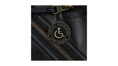 Not all disabilities are visible - Wheelchair Enamel Pin