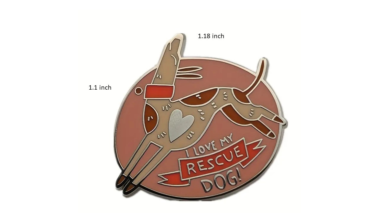 Rescue Dog Enamel Pin - Novelty•ish