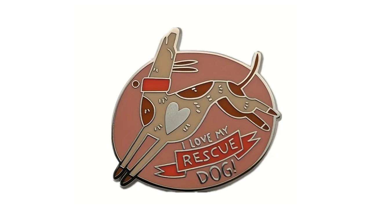 Rescue Dog Enamel Pin - Novelty•ish