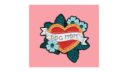 Dog Mom Enamel Pin