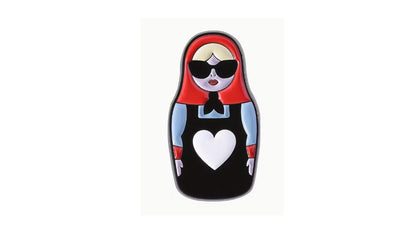 Modern Nesting Doll Enamel Pin – Cute & Edgy Matryoshka Pin | Novelty•ish