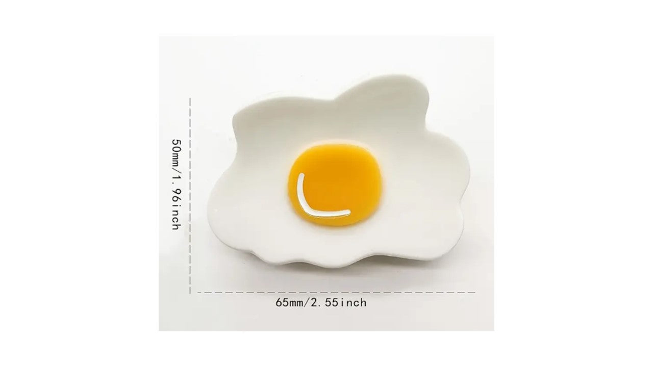 Fried Egg Claw Clip - Funny Novelty Hair Accessory