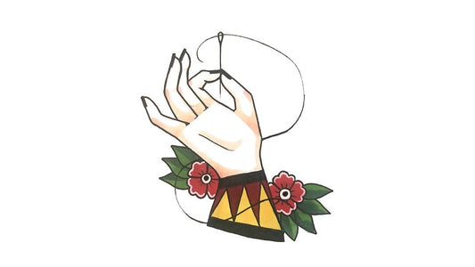 Sewing Hand Flash Sticker - Novelty•ish