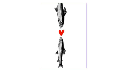 Fish Heart Greeting Card