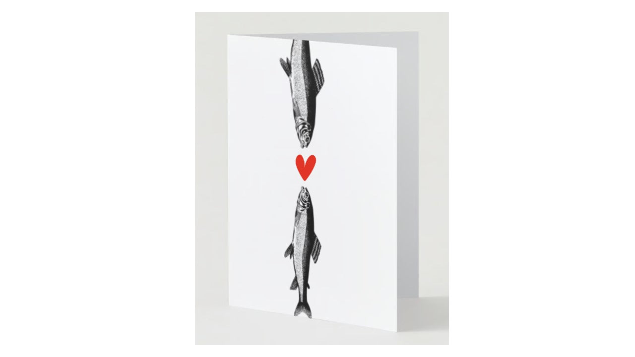 Fish Heart Greeting Card