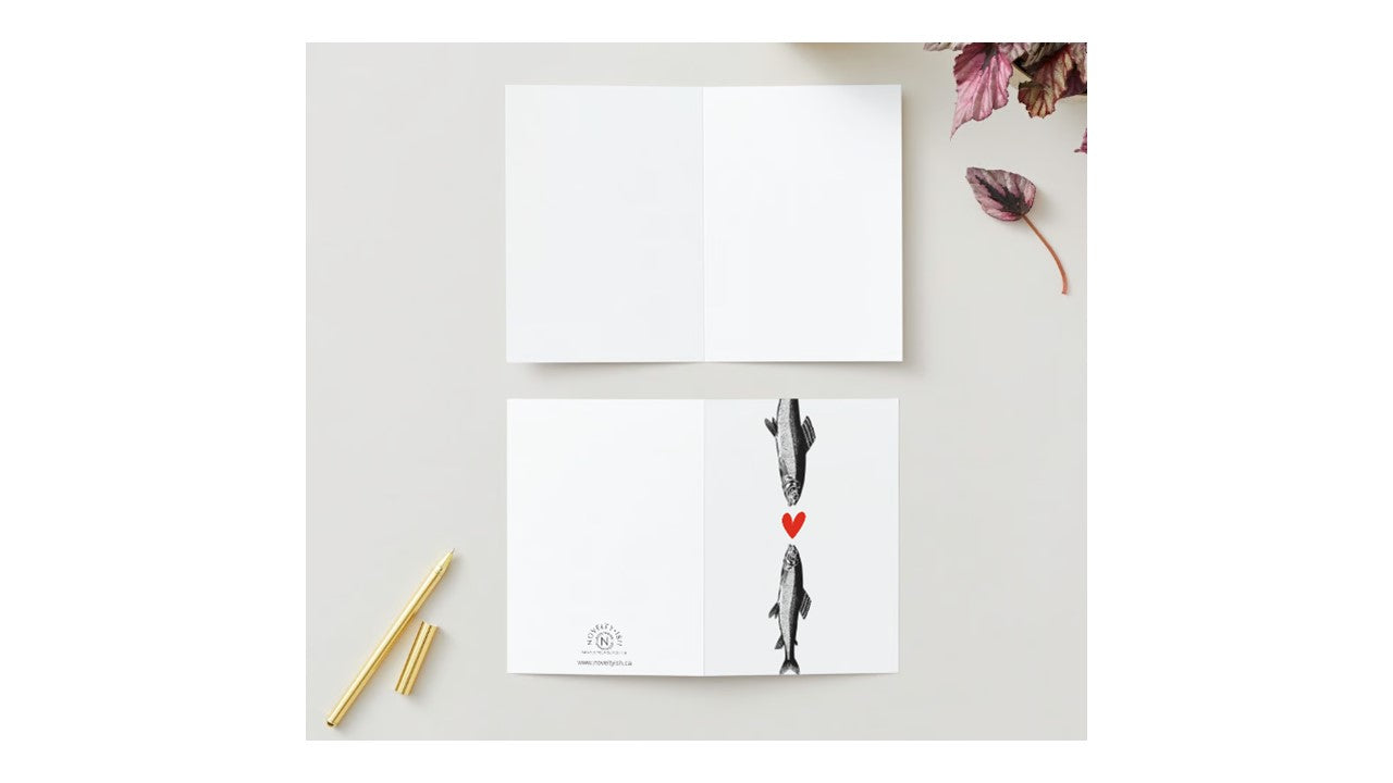 Fish Heart Greeting Card