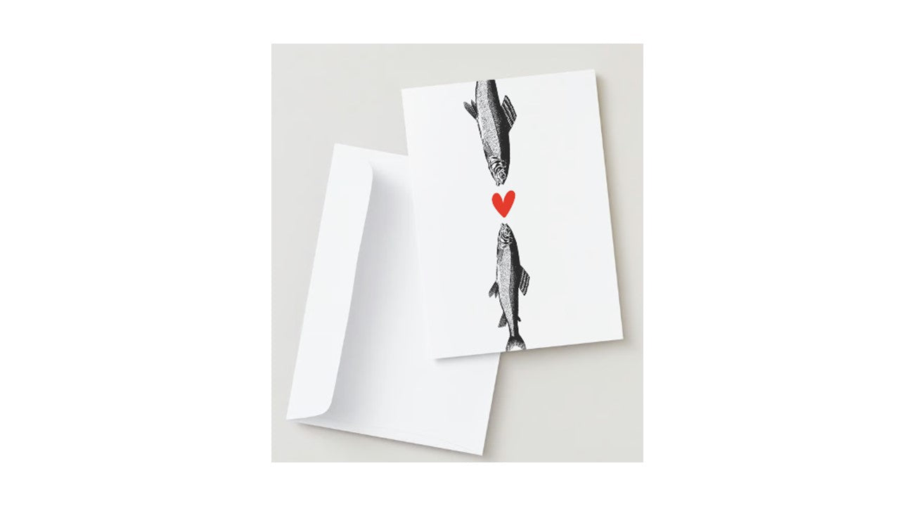 Fish Heart Greeting Card