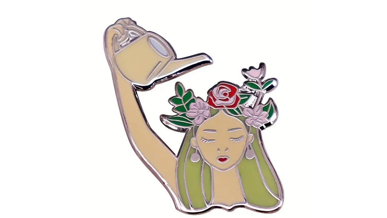 Flower Goddess Enamel Pin - Novelty•ish