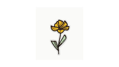 Yellow Flower Iron On Patch - Novelty•ish