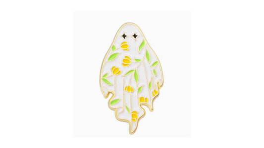 Floral Ghost Enamel Pin - Novelty•ish