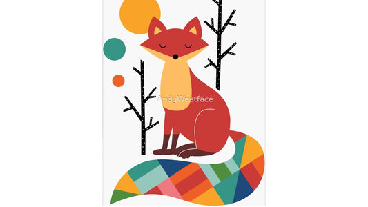 Rainbow Fox Sticker - Novelty•ish