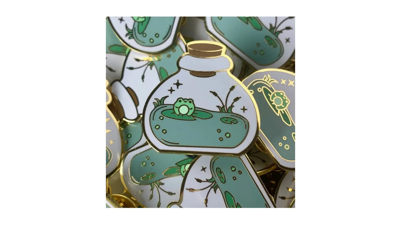 Frog in a Bog Enamel Pin - Novelty•ish