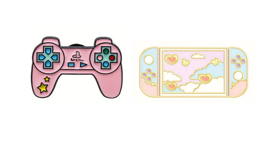 Pink Gamer Enamel Pin Set - Novelty•ish