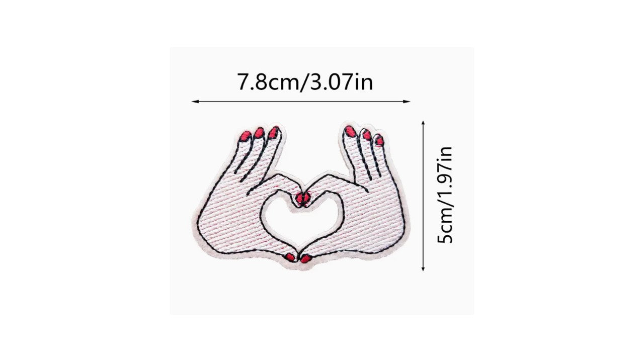 Heart Hands Iron On Patch - Novelty•ish