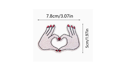 Heart Hands Iron On Patch - Novelty•ish