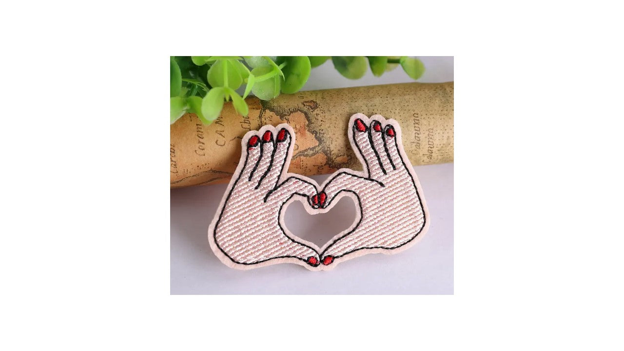 Heart Hands Iron On Patch - Novelty•ish