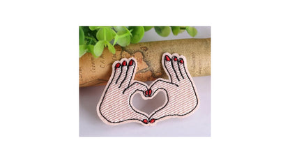 Heart Hands Iron On Patch - Novelty•ish