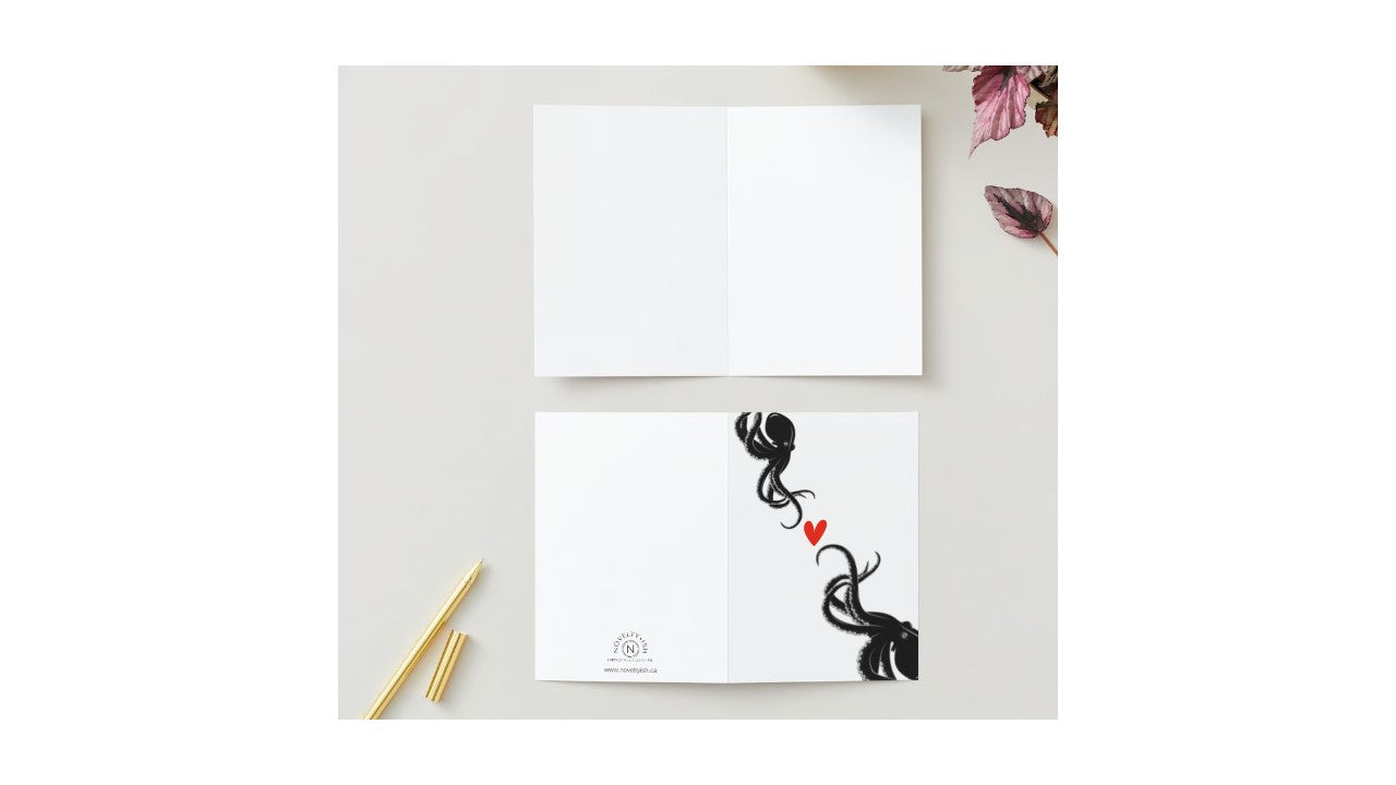 Octopus Heart Greeting Card