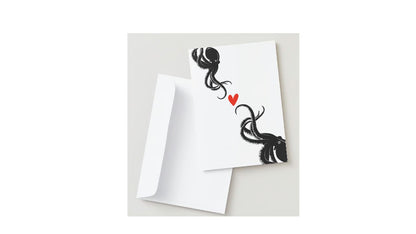 Octopus Heart Greeting Card