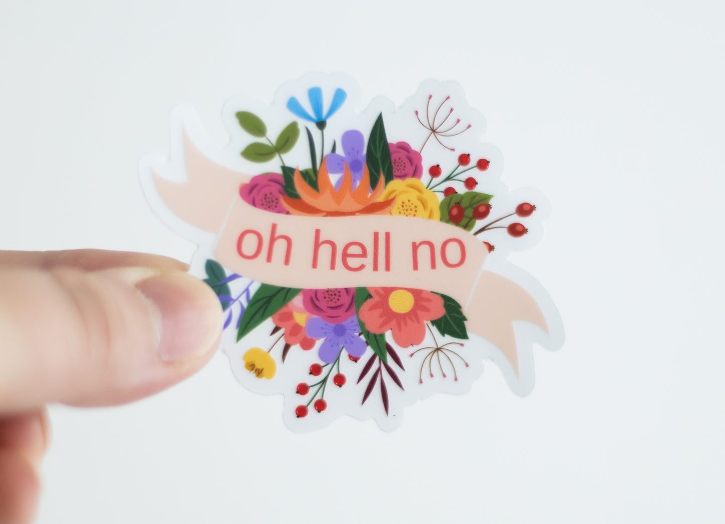 Oh Hell No Sticker - Novelty•ish