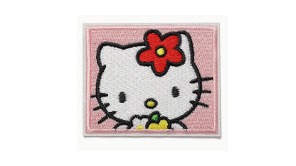 Pink Hello Kitty Iron On Patch