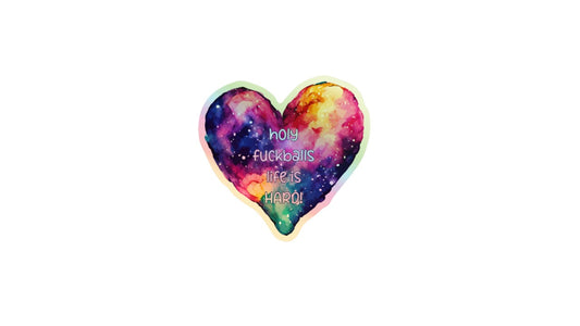 Holy Fuckballs Holographic Vinyl Sticker