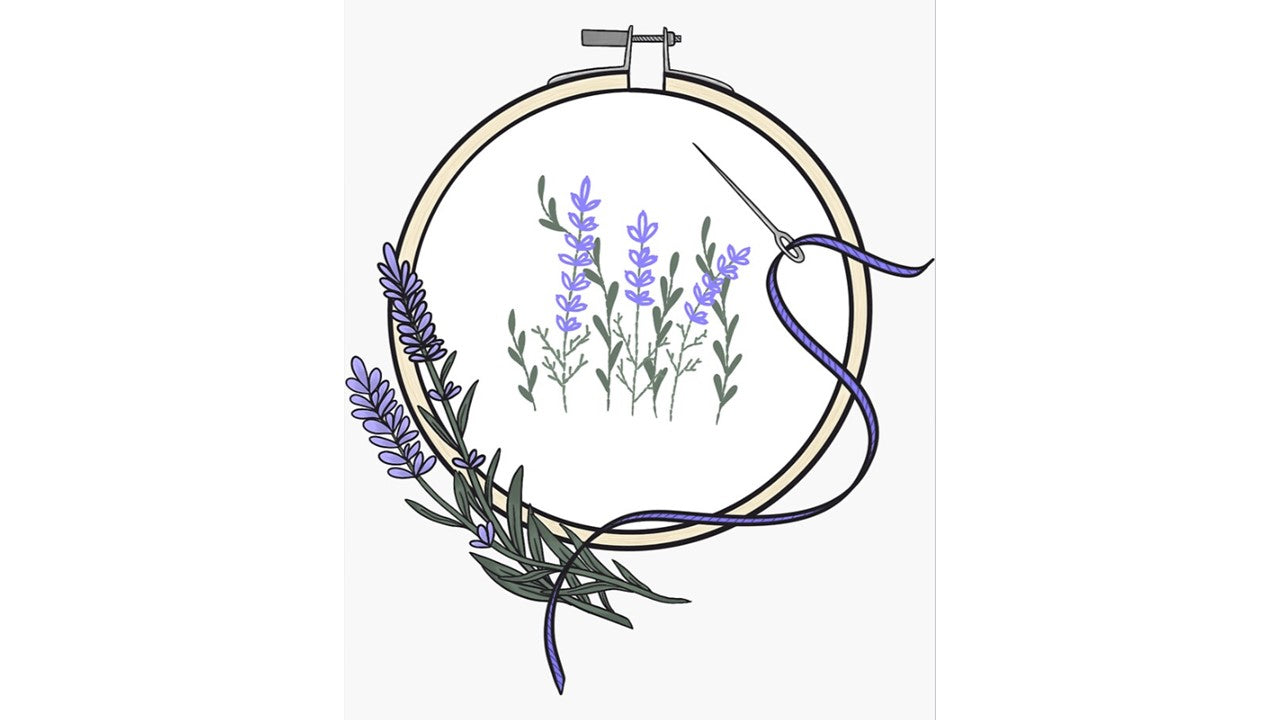 Lavender Hoop Sticker