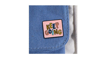 Keep Going Enamel Pin