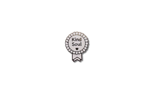 Kind Soul Hard Enamel Pin - Merit Badge Style