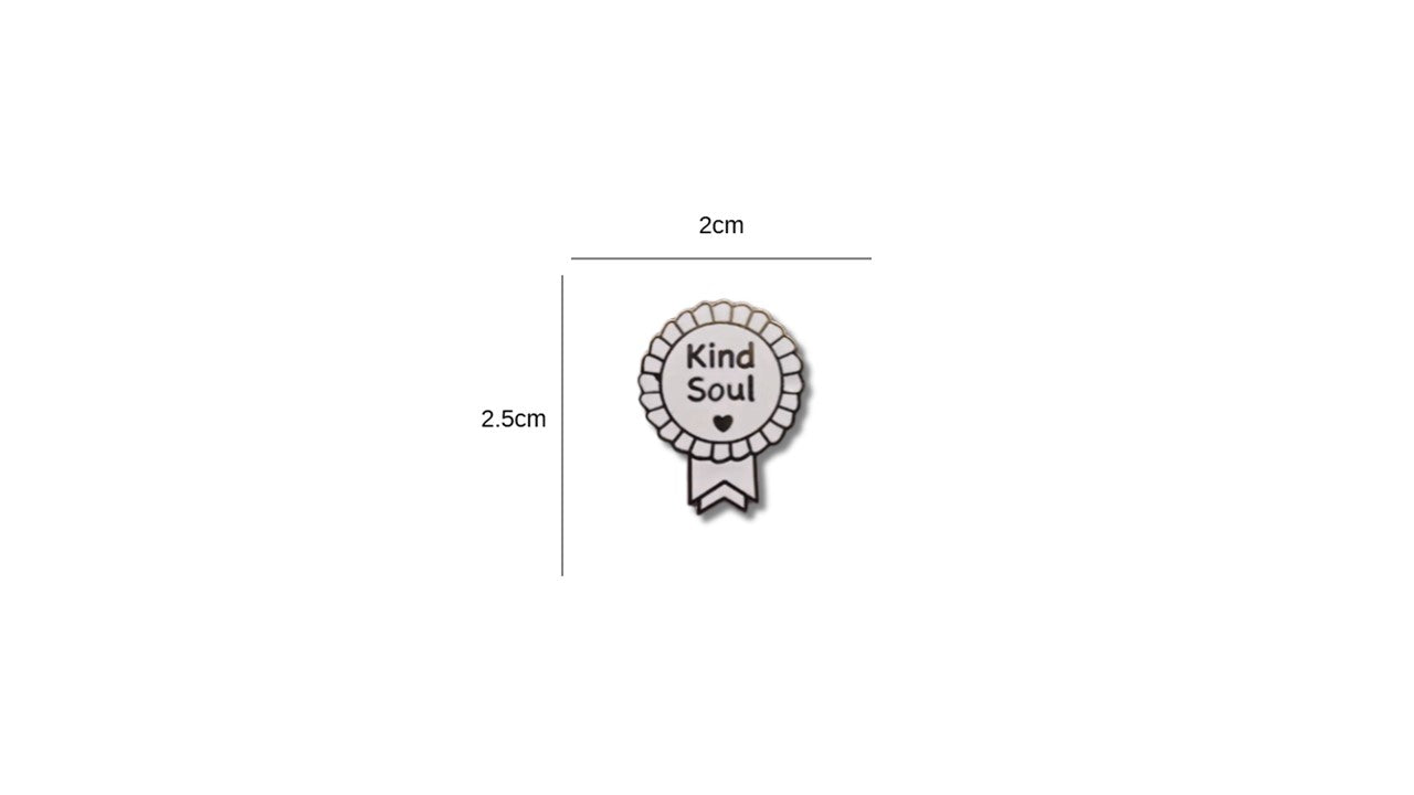 Kind Soul Hard Enamel Pin - Merit Badge Style