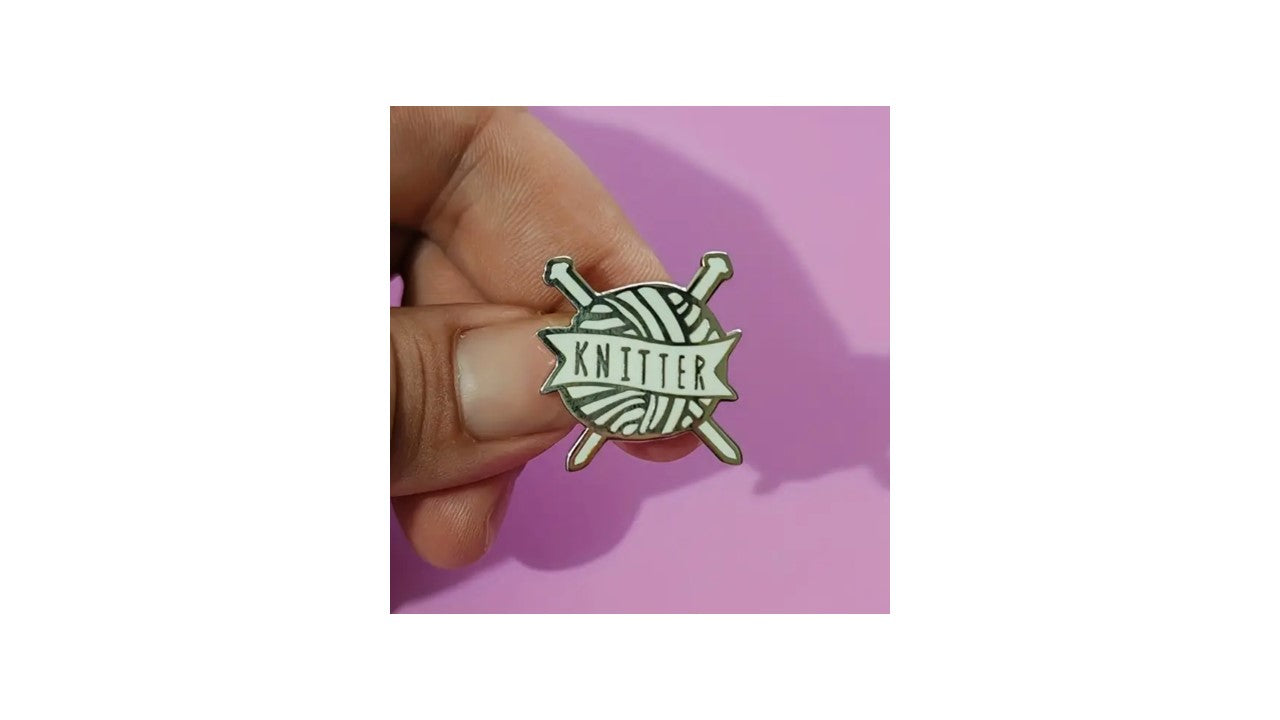Knitter Enamel Pin - Novelty•ish