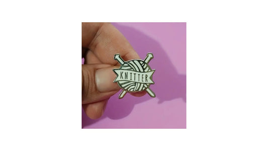 Knitter Enamel Pin - Novelty•ish