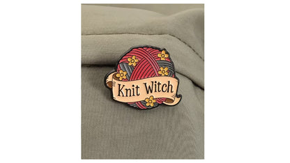 Knit Witch Enamel Pin | Witchy Accessories | Novelty•ish