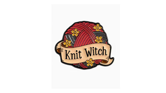 Knit Witch Enamel Pin | Witchy Accessories | Novelty•ish