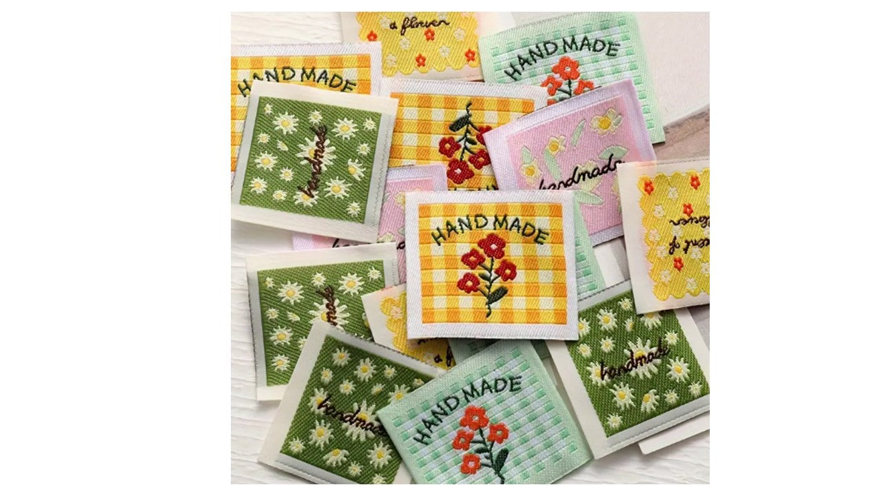 Cute Woven Sewing Labels - Handmade
