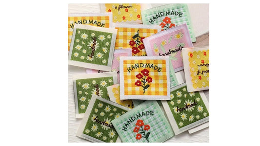 Cute Woven Sewing Labels - Handmade