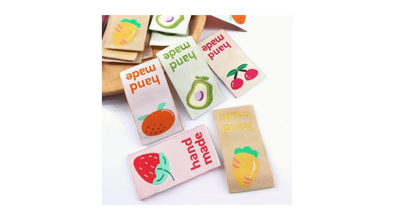 Cute Fruit Woven Sew-In Labels - Novelty•ish