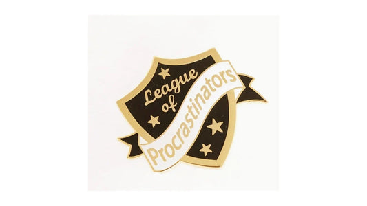 League of Procrastinators Enamel Pin