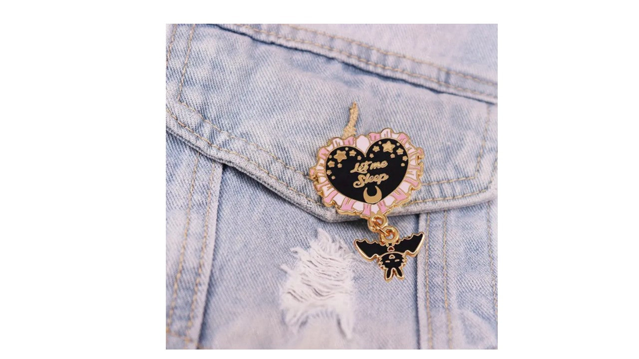 Let Me Sleep Enamel Pin